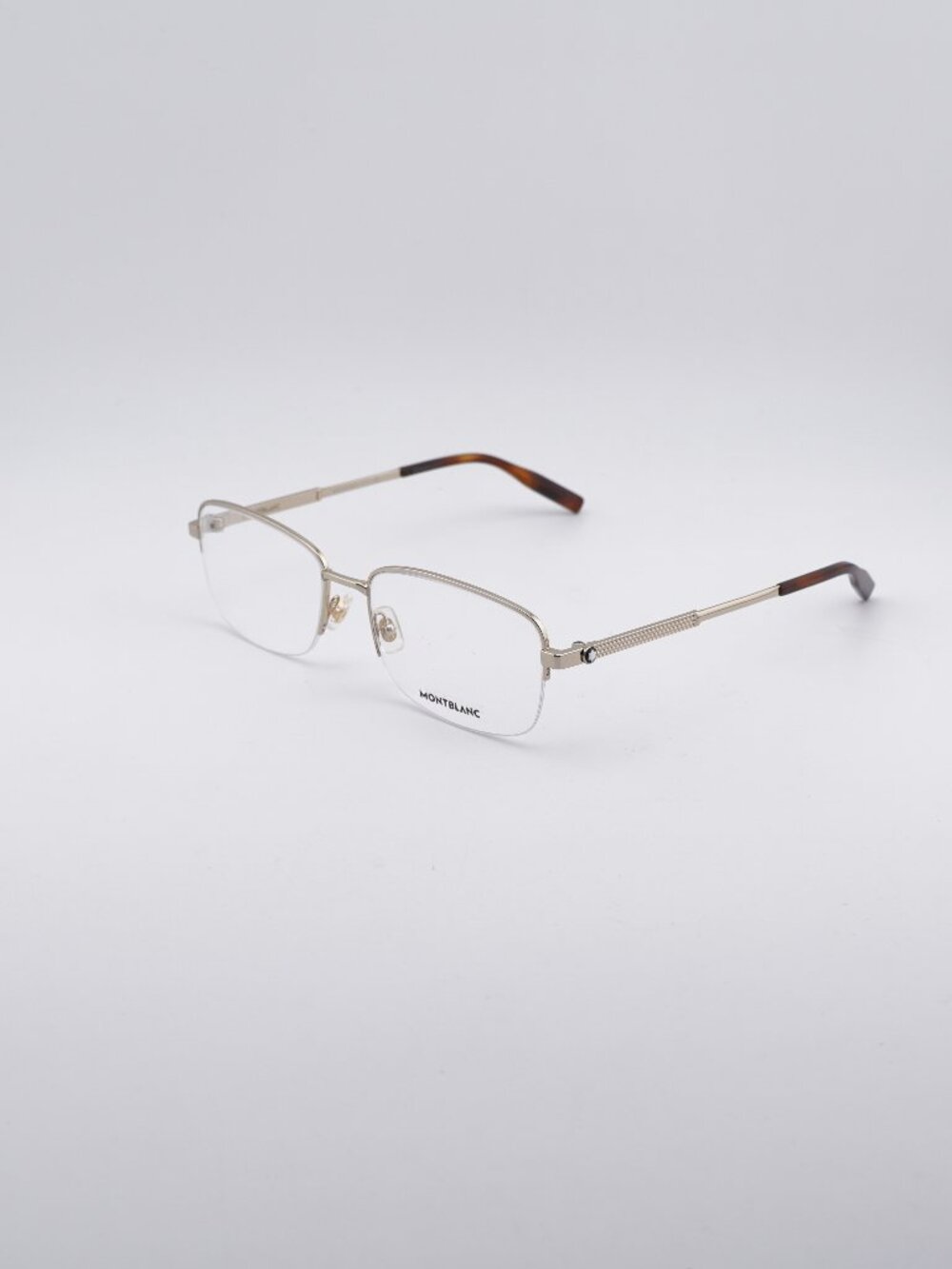 Montblanc MB0028O 005 Eyeglasses Gold 58mm Rectangle Frame